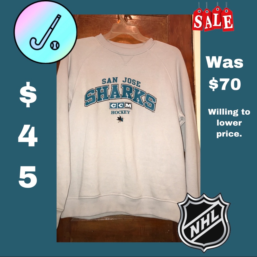 San Jose SHARKS hockey jersey 🦈